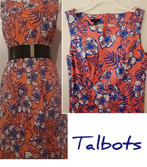 Talbots Dresses & Skirts - Talbots fit and flare floral tropical spring dress